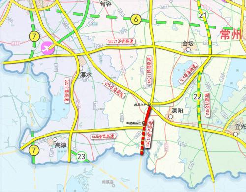 溧宁高速新昌枢纽至南渡南枢纽段开通高淳溧阳新增高速环路
