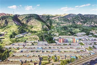 陕西省榆林市子洲县马岔镇冯渠村美景.