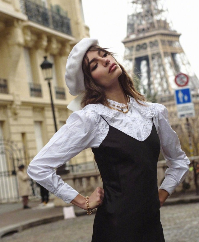 法国ins时尚博主maralafontan法式的慵懒复古超美穿搭