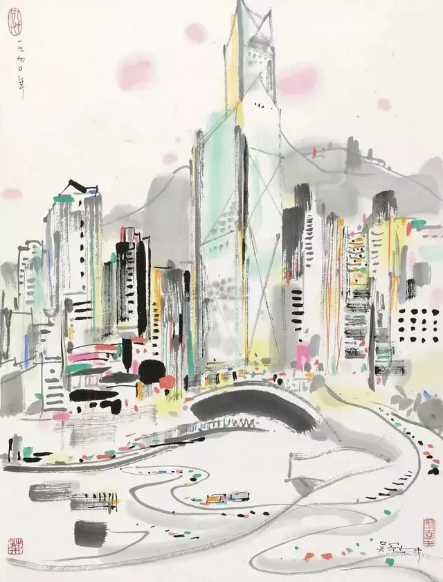 鉴赏看吴冠中笔下的中国香港之美