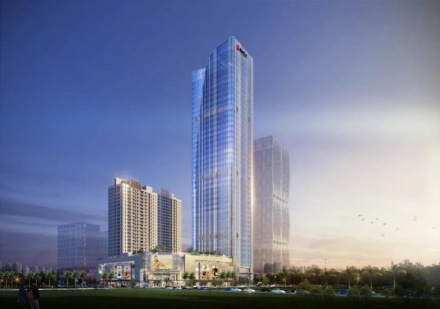 210米深汕绿地商务中心项目正式封顶