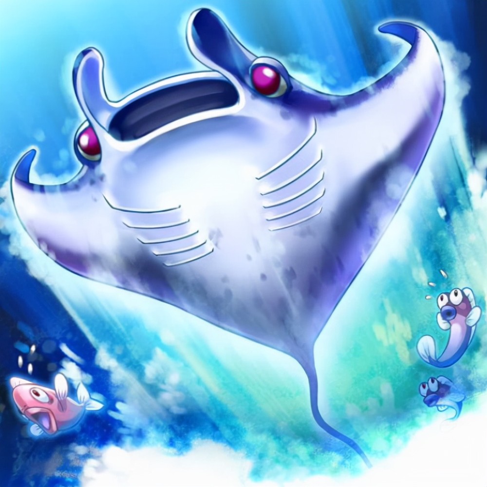 水中魔鬼游戏王卡牌中的三大蝠鲼