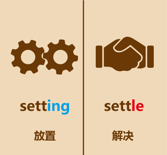 懒人英语简笔画settle