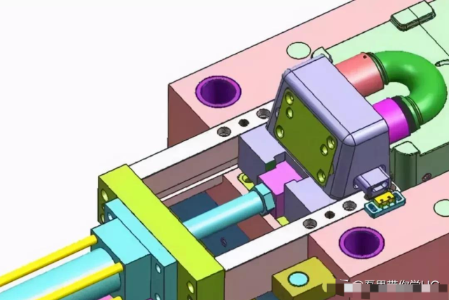 弯头模具抽芯设计图片