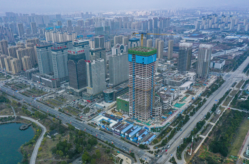 抚州第一高楼封顶