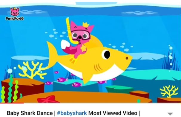 babyshark在youtube上突破100億點擊量再創記錄