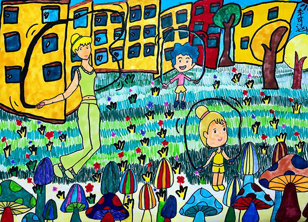 少儿画苑儿童画赏析感受多彩活动体验快乐童年