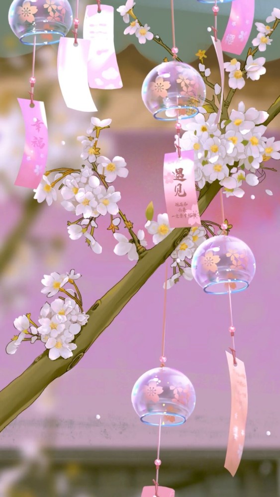 风铃壁纸请记得那些对你好的人因为他本可以不这样