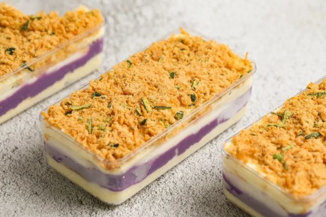 紫薯芋泥盒子蛋糕|松软,顺滑,软糯拉丝,咸香,这是我吃过最好吃的蛋糕