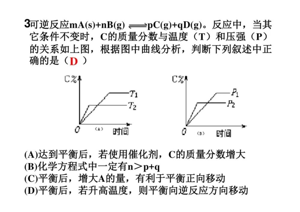 选修四化学平衡图像专题