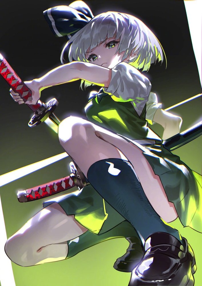 青春舞动的异次元少女同人插画表现力和动态效果拉满了