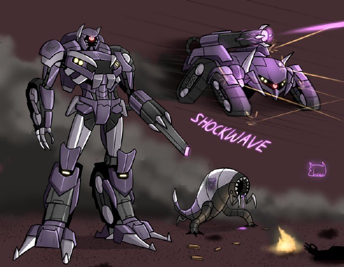 模玩控变形金刚角色重置设计三变震荡波大家见过吗