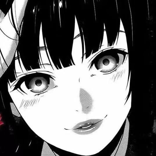 张力十足的黑白特写女漫头