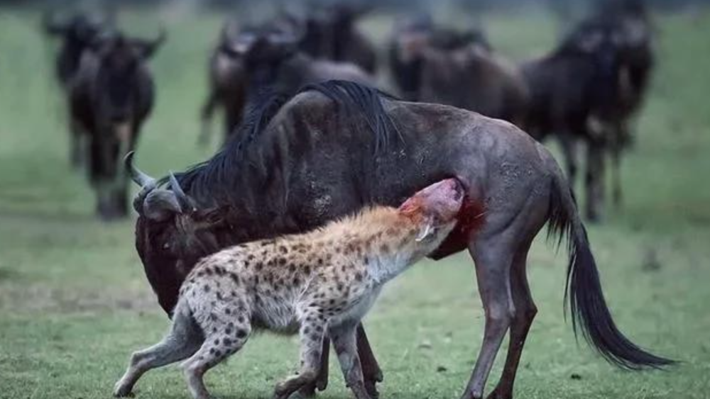 斑鬣狗为什么喜欢掏肛动物被掏肛时为什么原地不动