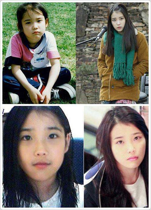 iu 不同年龄照片