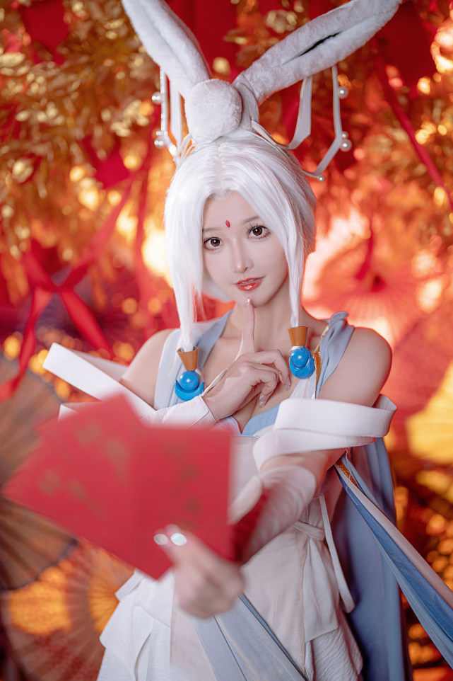 《神仙道3》广寒仙子cosplay