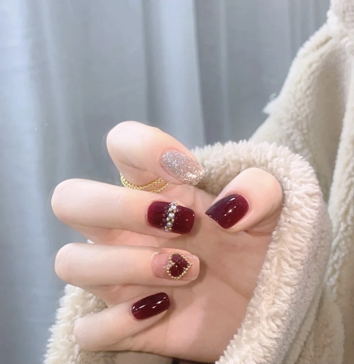 新年氛围感美甲合集让你红红火火谁见了都夸一句