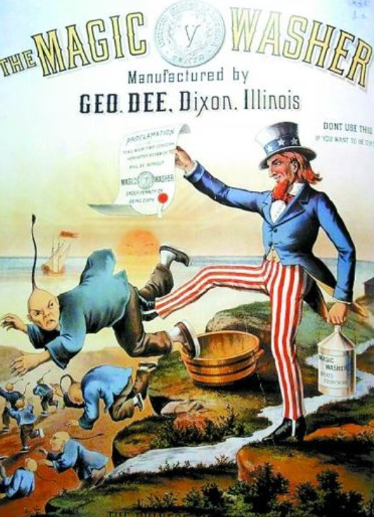 18世纪末,大批华人劳工去美国淘金,结果被白人揪着辫子强迫劳动