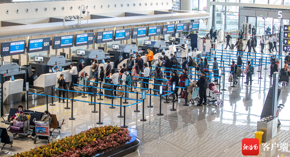 原创组图海口美兰国际机场新航站楼迎来春运
