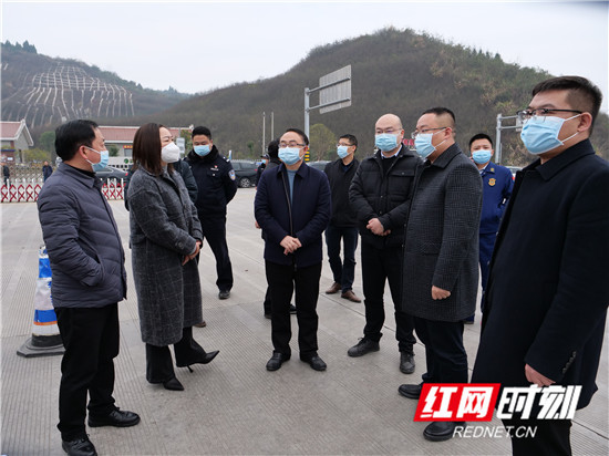 桑植梁高武督导疫情防控安全生产产业发展等工作