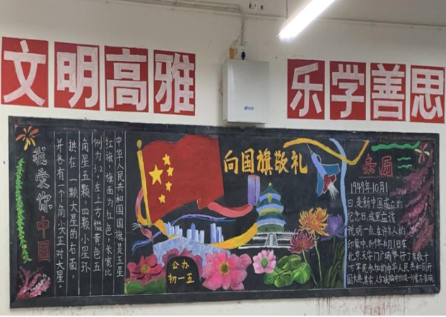 抚州一中开展"向国旗敬礼"主题黑板报活动抚州一中"清明学党史,忆先烈