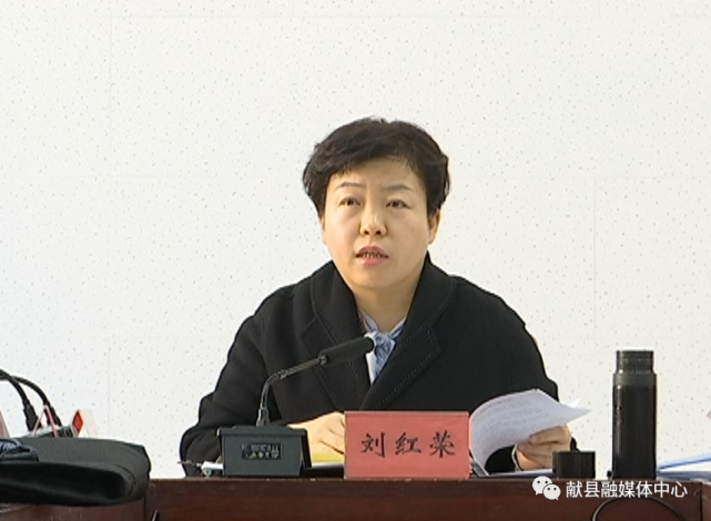 县委副书记刘红荣,县委常委,宣传部长樊振华出席会议.