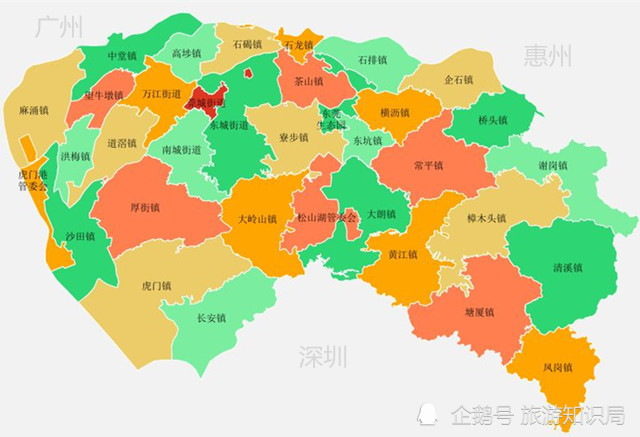 千萬人口萬億規模的東莞面積小地鐵客流強度卻排名不高每個鎮都是中心