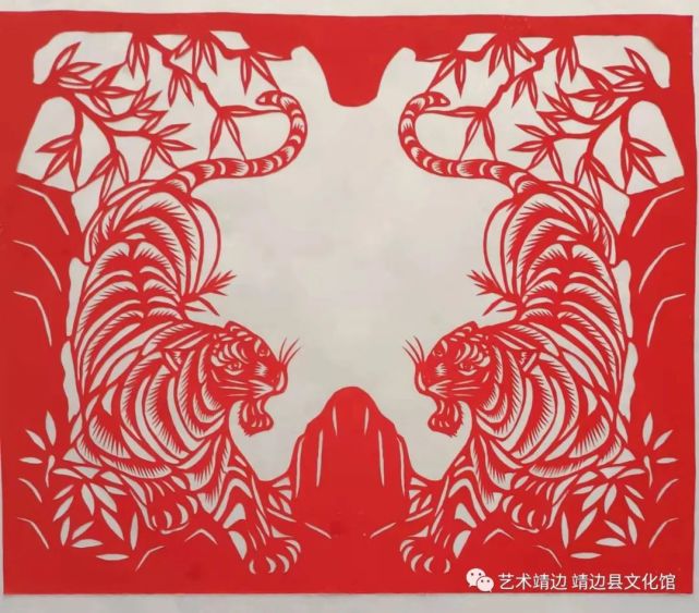 虎年剪虎 迎祥纳福—靖边非遗项目剪纸作品欣赏