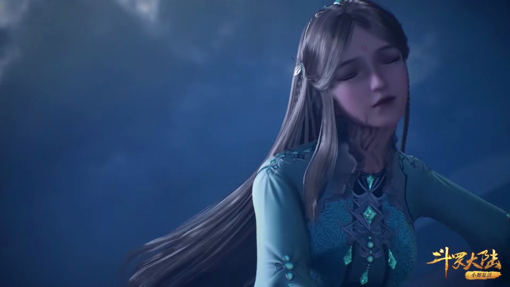 斗罗:放大宁荣荣中毒照,头发发白,妆有烟熏效果,有