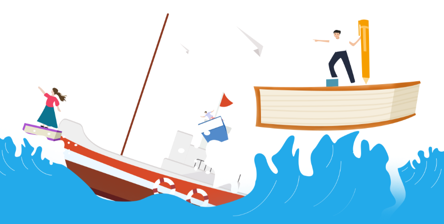 全员阅读书香满校园摆渡船阅读扬帆起航