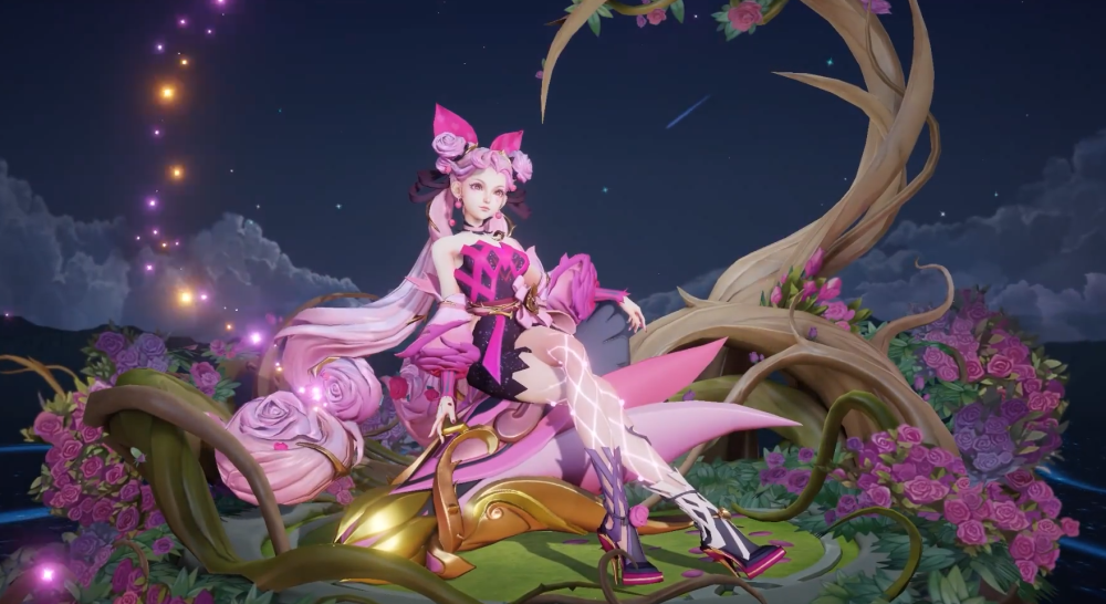 孙尚香新版蔷薇恋人曝光,看到特效后,150个蔷薇之心直接拿下_腾讯新闻