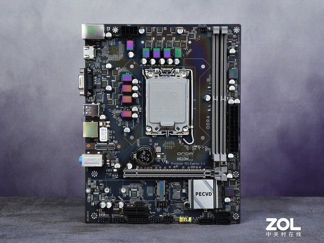 昂达h610m主板采用紧凑型m-atx板型设计,长218mm,宽170mm,接近itx板型