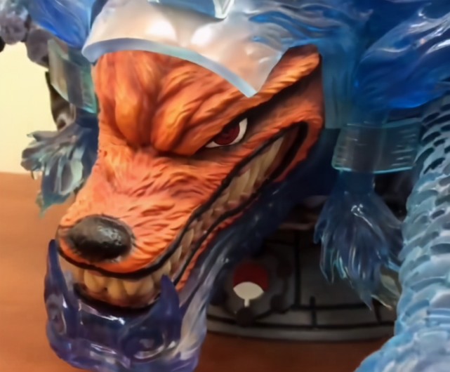 斑驾驭九尾手办看到须佐强化的爪子明白四代死时有多痛苦了