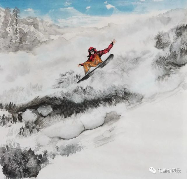 一组浪漫的激情冰雪画