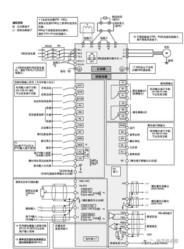三菱變頻fr-d700端子接線圖fr-a700實物圖1,三菱變頻器fr-a700接線圖
