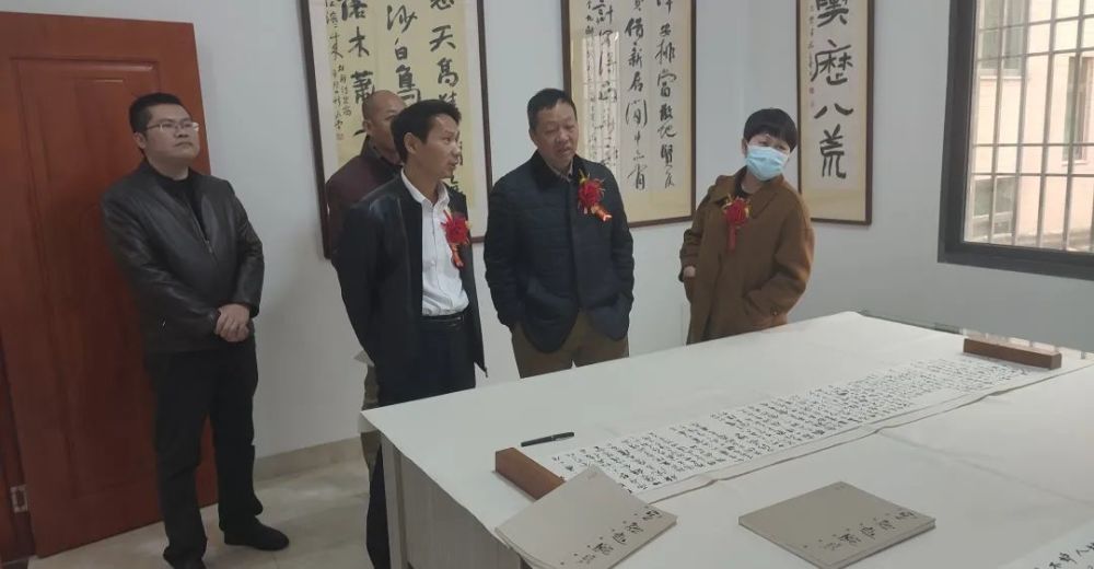 惠民惠安群众性文体系列活动东桥镇举行梅峰书院揭牌仪式暨庄永堂书法