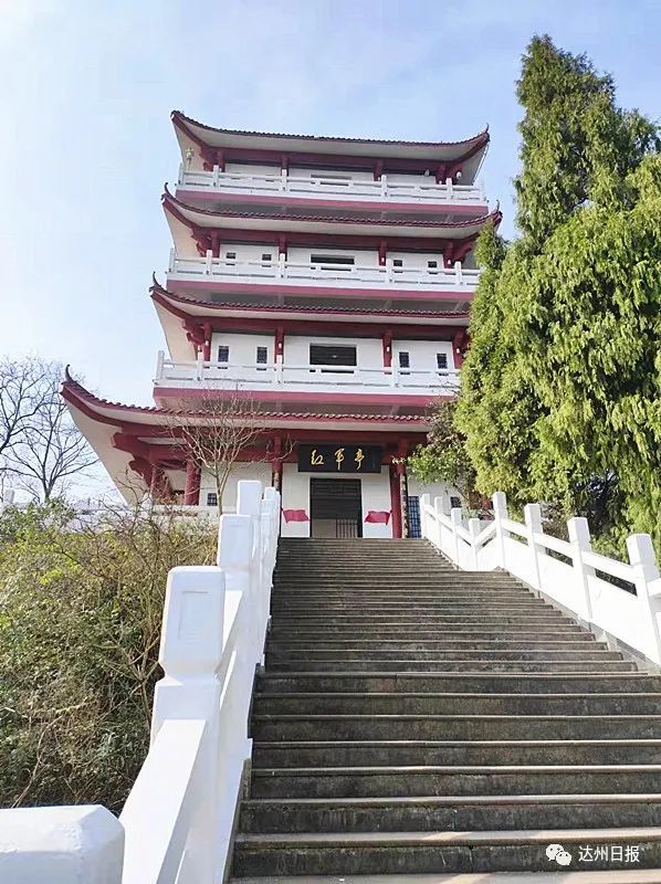 正在收尾达州红军亭变样啦即将向市民开放