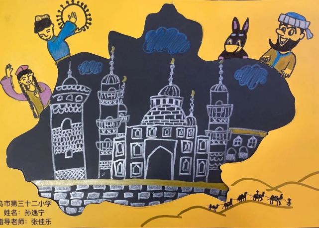 "手绘大巴扎"明信片作品展即将亮相大巴扎步行街,快来为你喜爱的作品