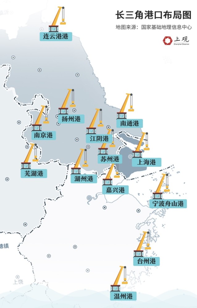 数说长三角紧随吞吐量12年全球第一的上海港浙江这个港口不容小觑