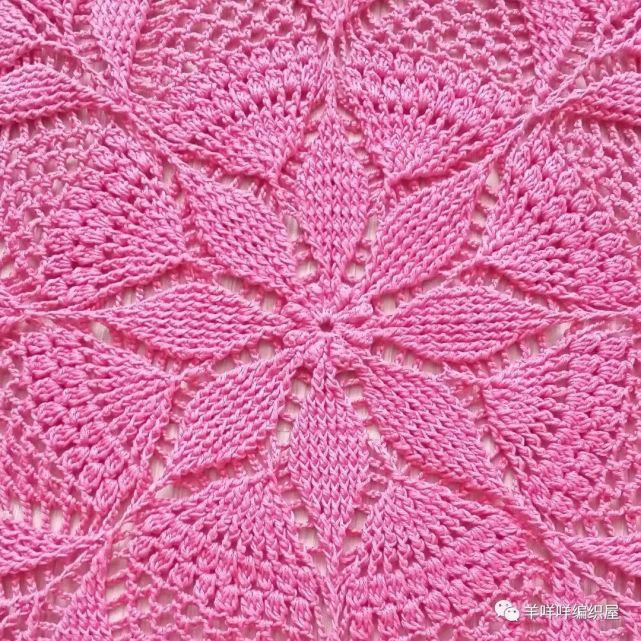 钩针圆形桌布高清图解