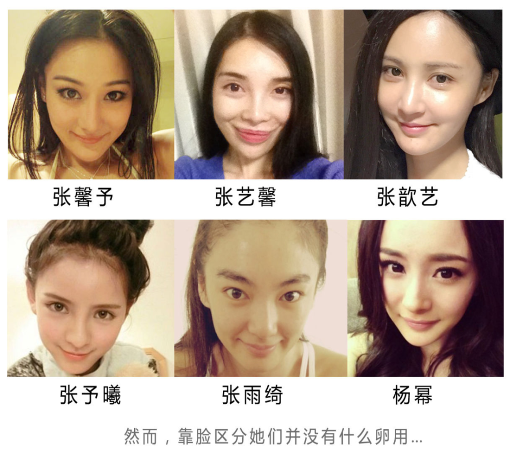 就像给到你这一串名字:张予曦,张馨予,张歆艺,张涵予,张雨绮,张韶涵
