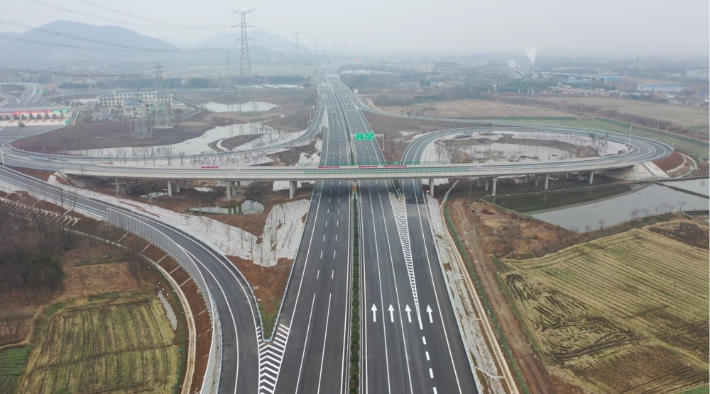 江苏交工承建的溧宁与溧高高速共线段正式通车