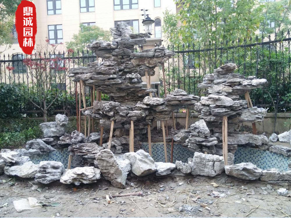 天然英石假山石制作盆景摆放设计_腾讯新闻
