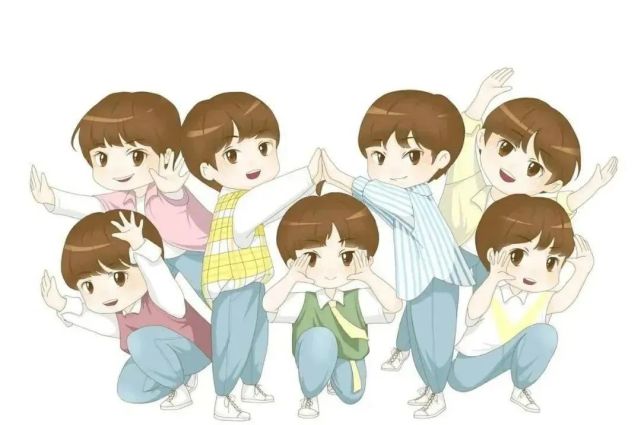 时代少年团动漫壁纸背景图