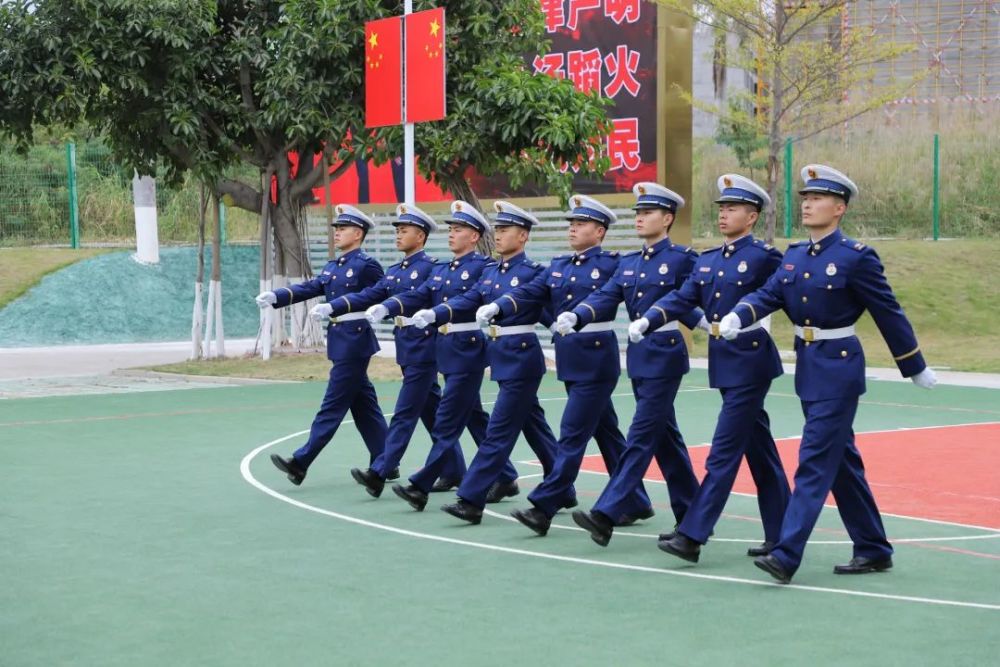 强本领严作风促养成福建省森林消防总队严密组织2022年网上队列会操