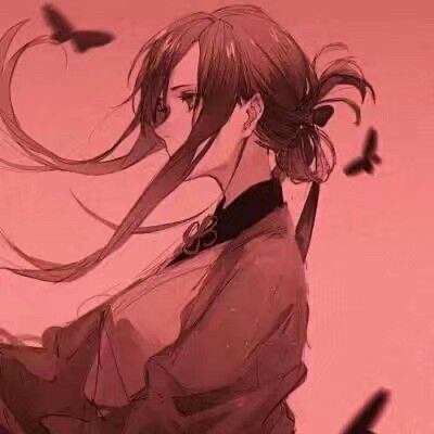 超绝的一组暗红色系头像