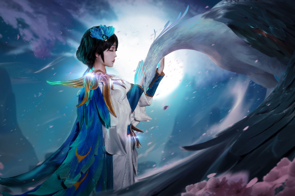 《王者荣誉》虞姬云霓雀翎cosplay_腾讯新闻