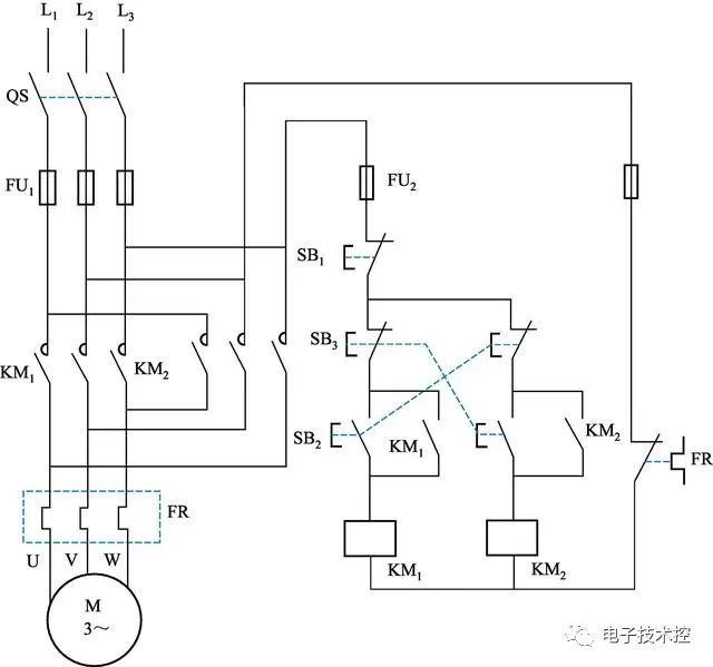 電氣基本控制電路圖7種三相異步電動機電路