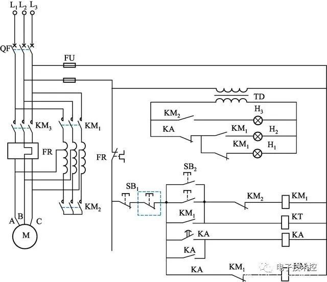 電氣基本控制電路圖7種三相異步電動機電路