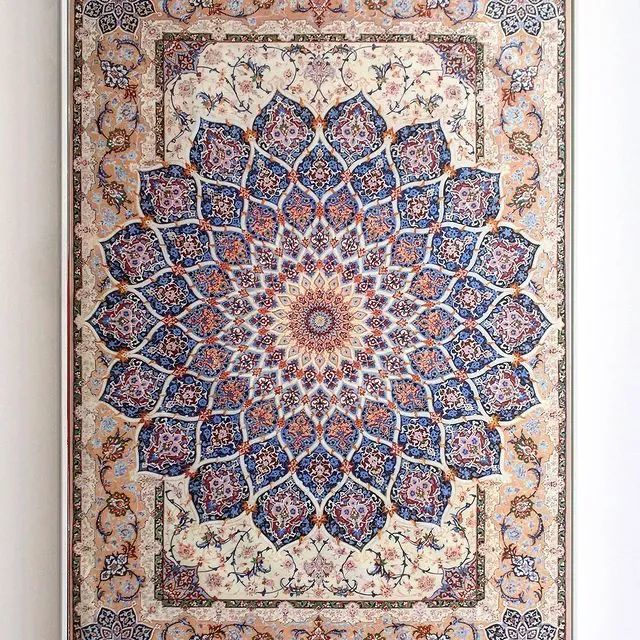 一幅画80个小时华丽到极致的地毯画让人鸡皮疙瘩都起来了